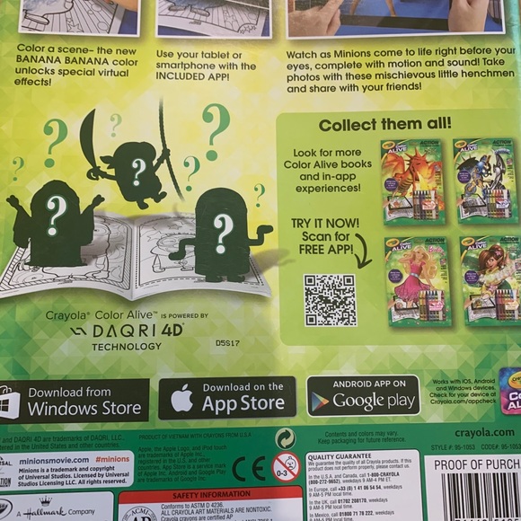 Crayola Color Alive action coloring pages minions - Picture 8 of 9